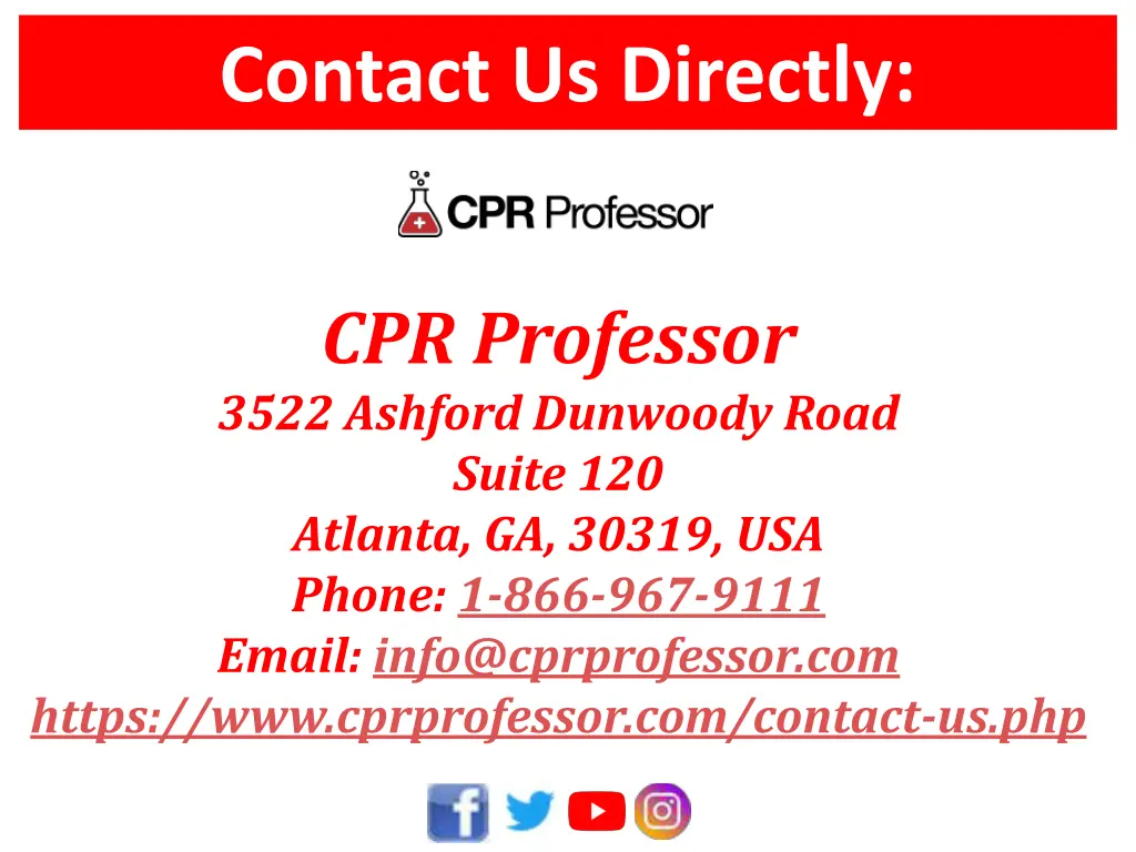 contact us directly