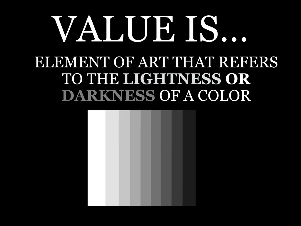 value is element of art that refers