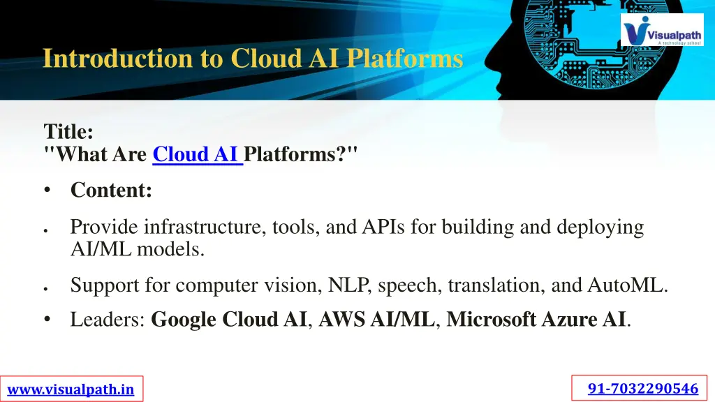 introduction to cloud ai platforms