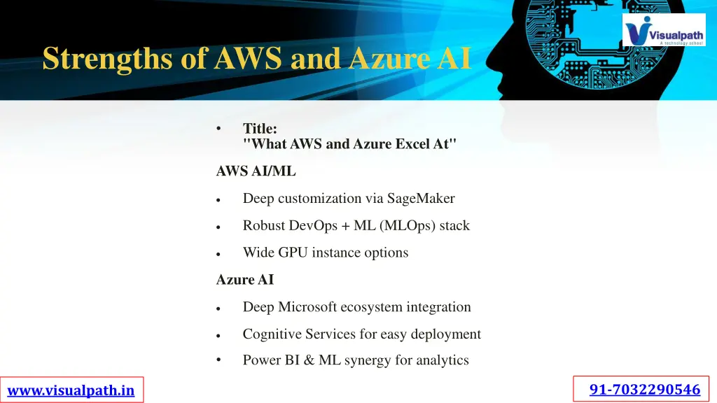 strengths of aws and azure ai