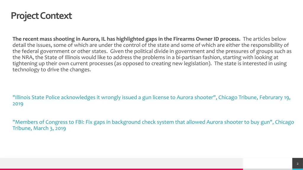 project context