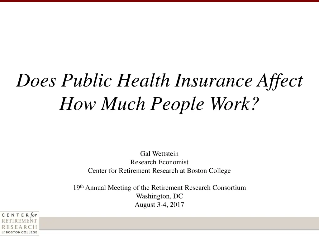 does public health insurance affect how much