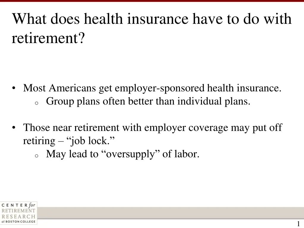 what does health insurance have to do with