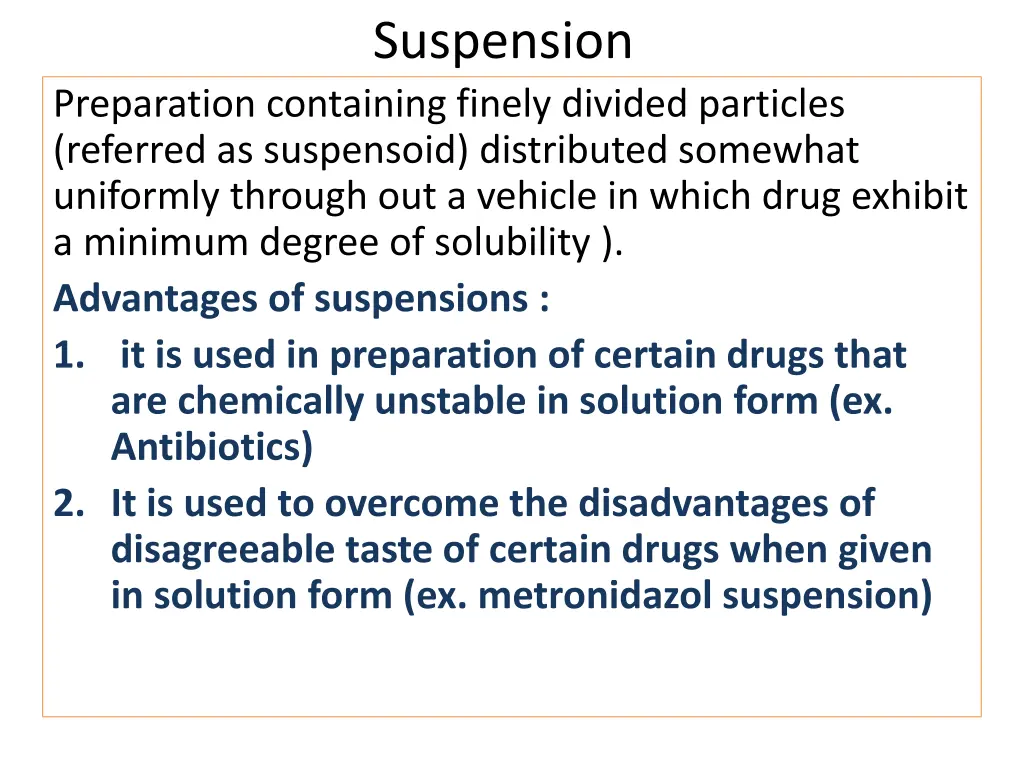 suspension