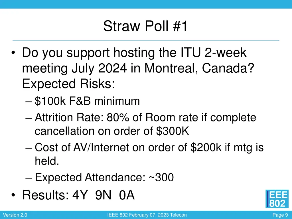 straw poll 1