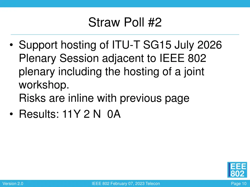 straw poll 2