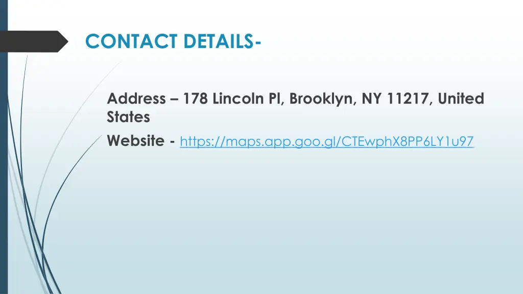 contact details