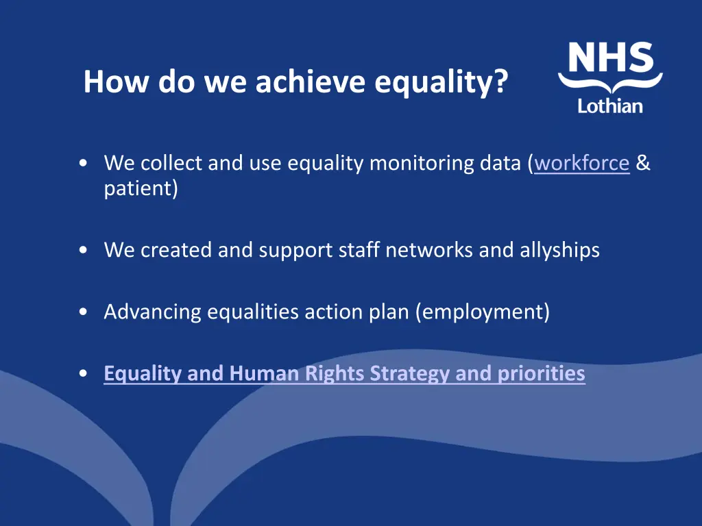 how do we achieve equality