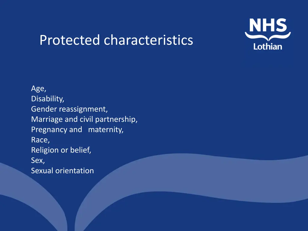 protected characteristics