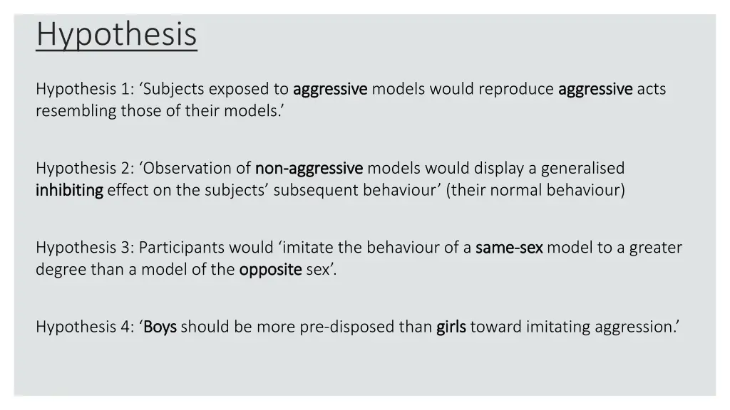hypothesis