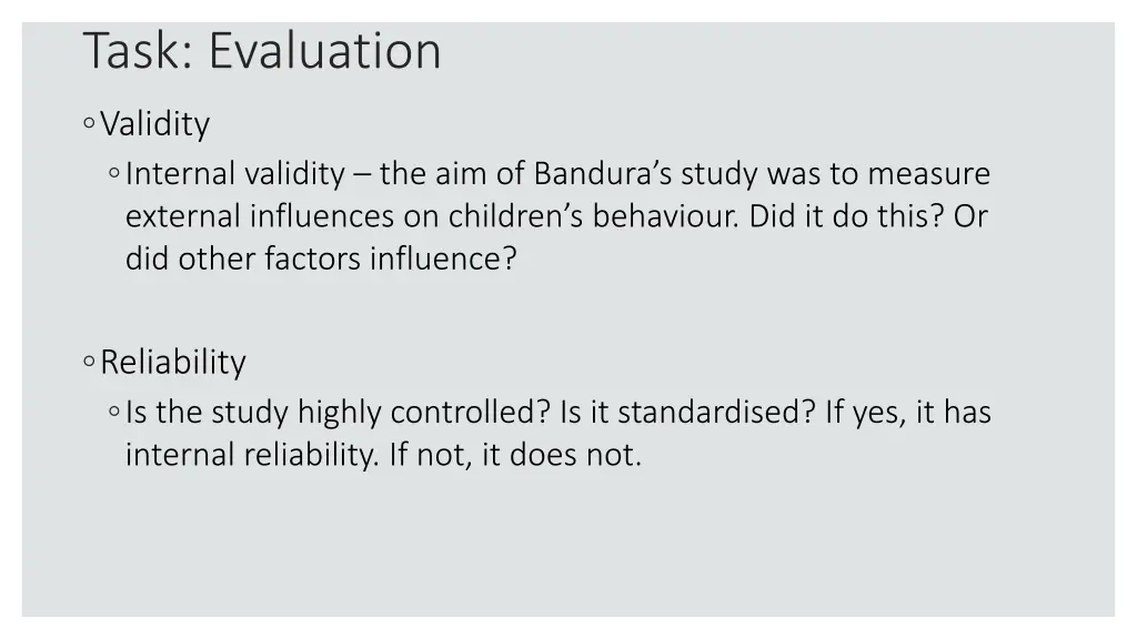 task evaluation 1