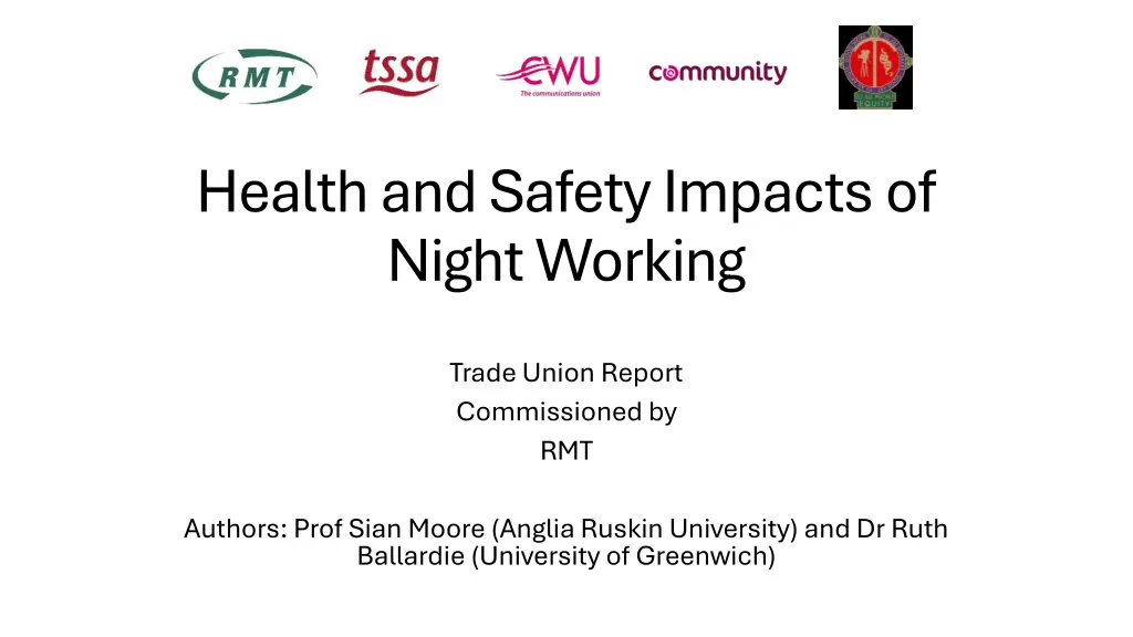 health and safety impacts of night working