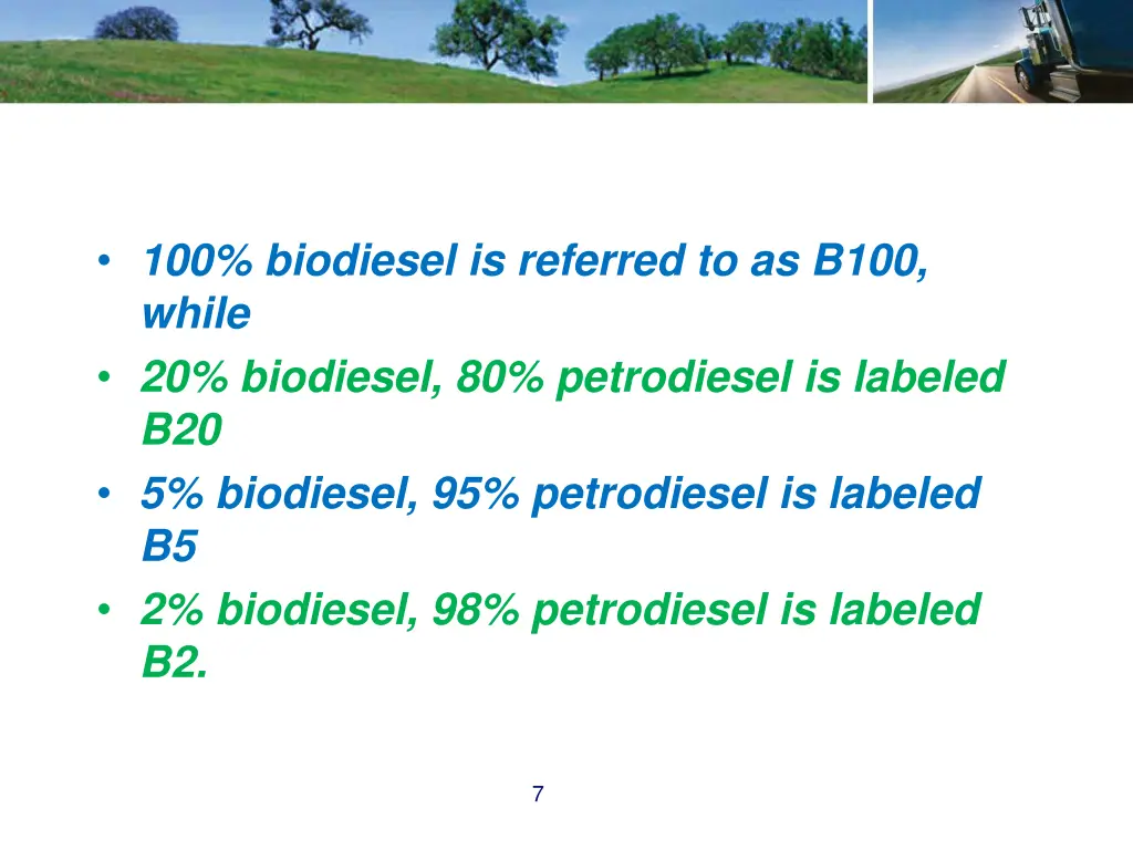 100 biodiesel is referred to as b100 while