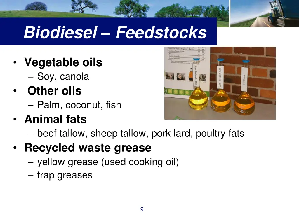 biodiesel feedstocks
