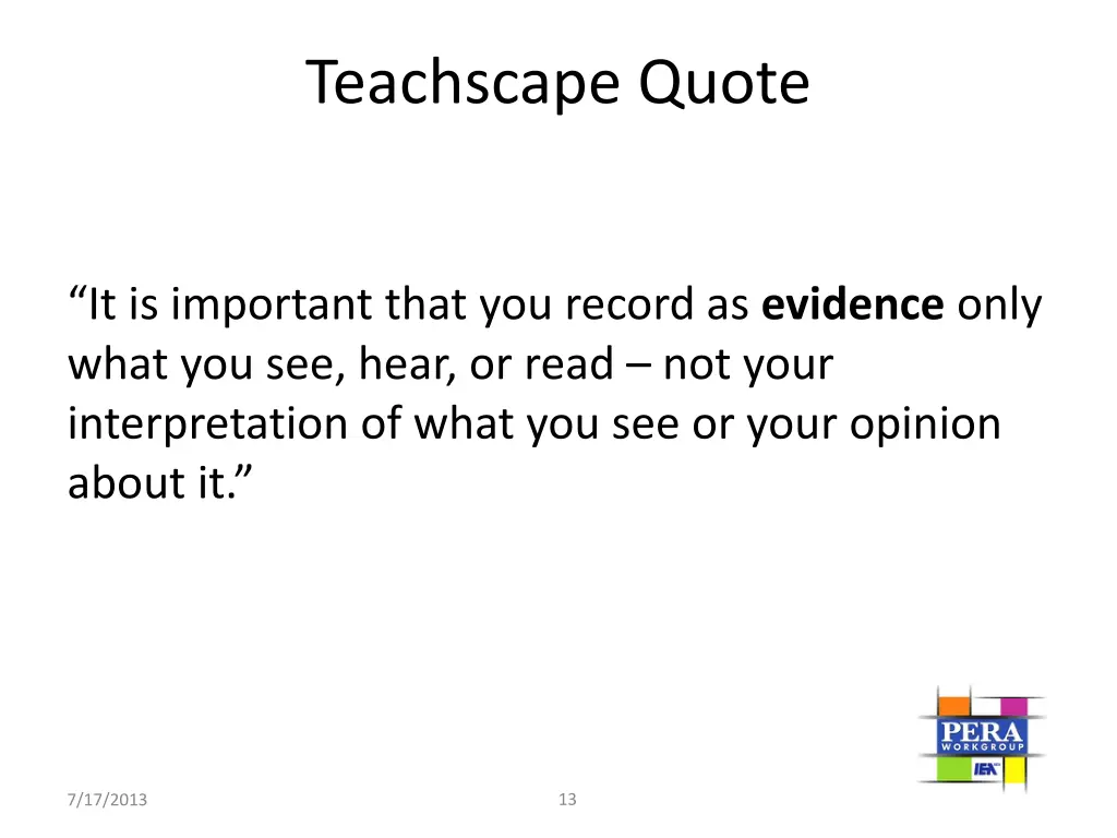 teachscape quote