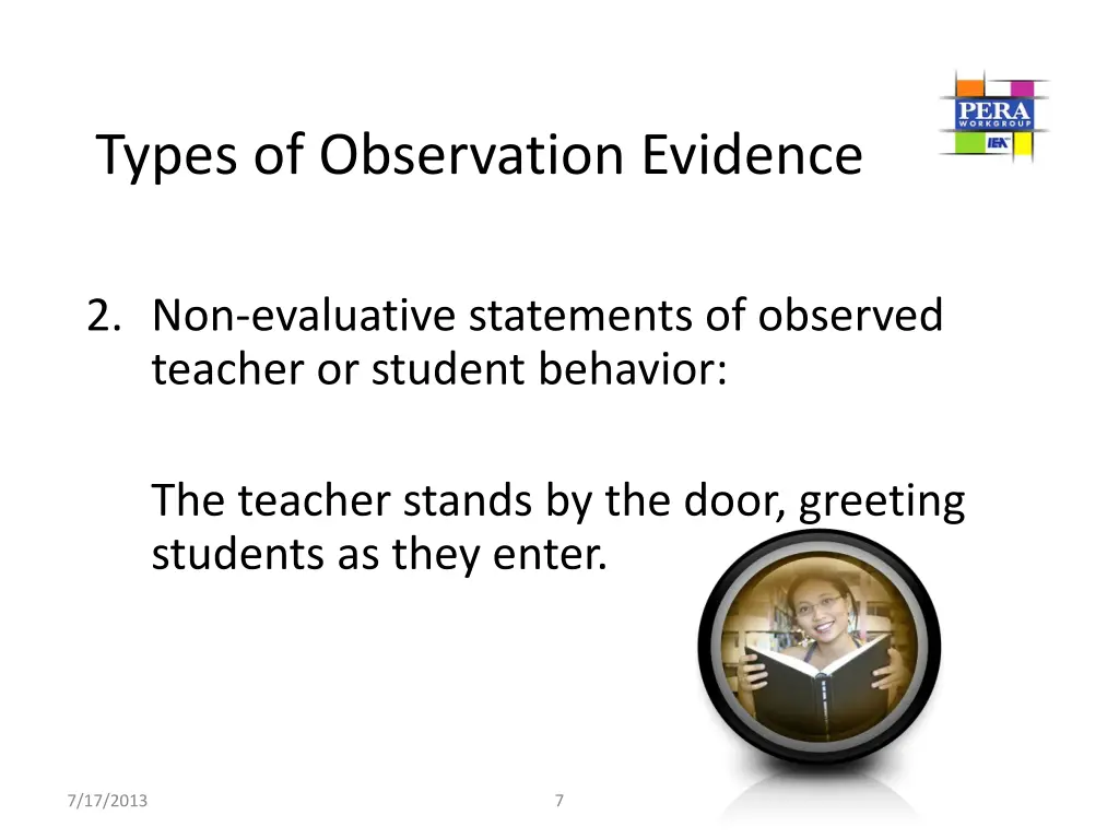 types of observation evidence 1