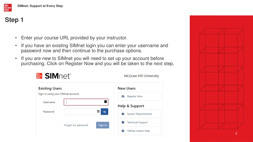 simnet support at every step 1
