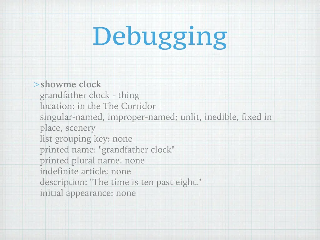 debugging