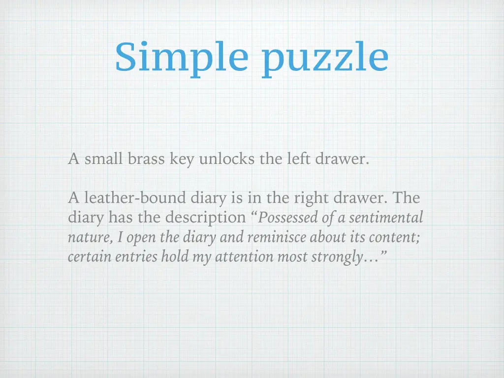 simple puzzle