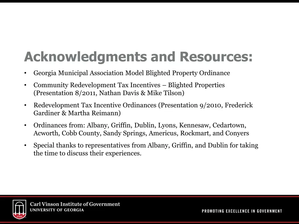 acknowledgments and resources