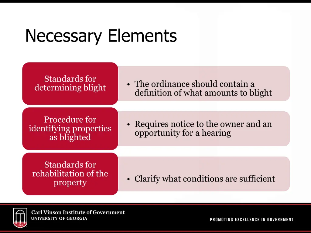 necessary elements