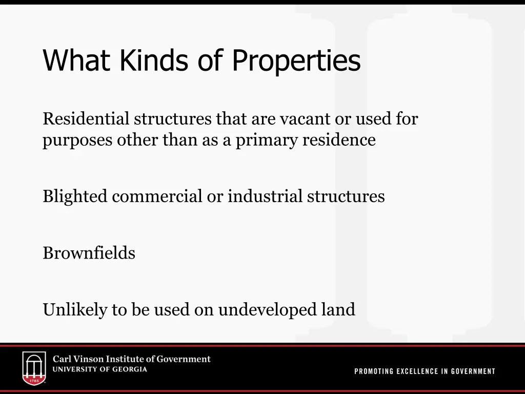 what kinds of properties