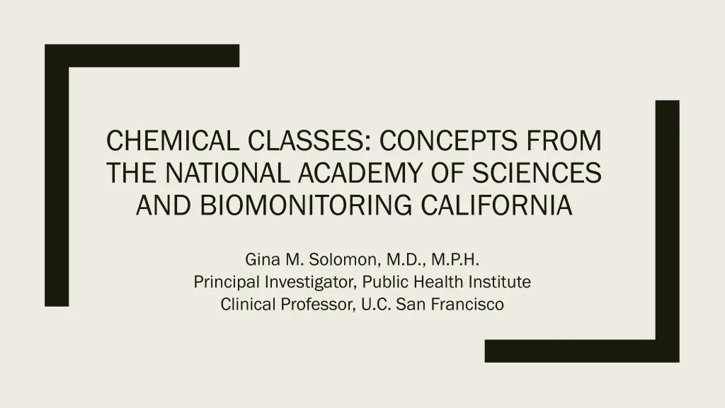 chemical classes concepts from the national