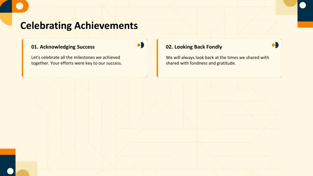celebrating achievements