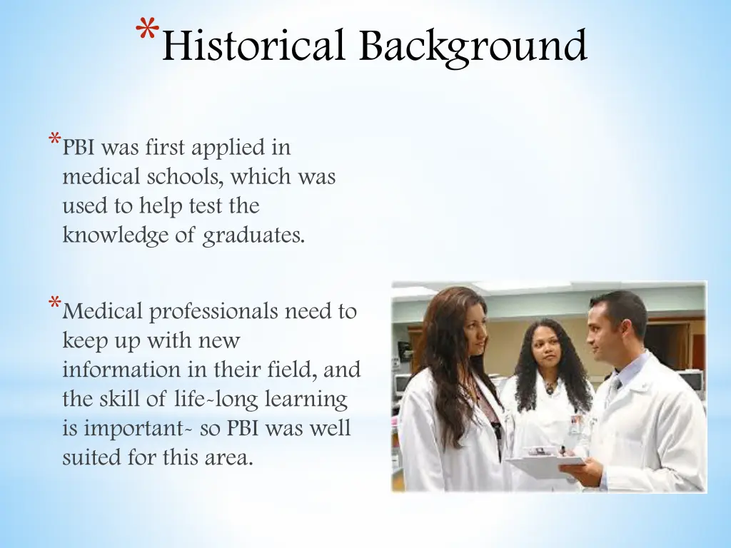 historical background