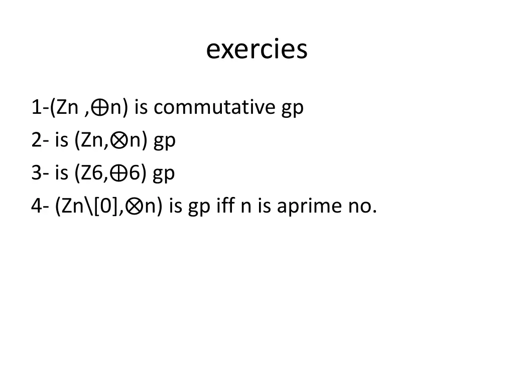 exercies