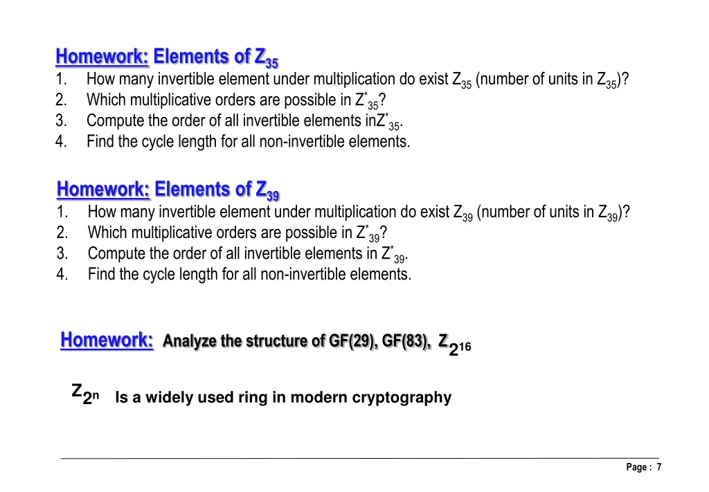 homework elements of z 35 1 how many invertible