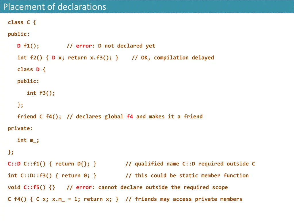 placement of declarations 1