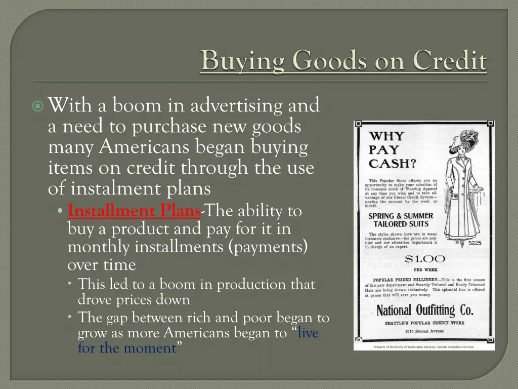 with a boom in advertising and a need to purchase