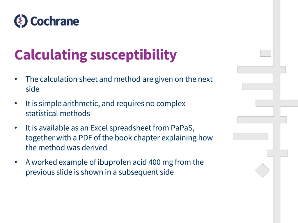 calculating susceptibility