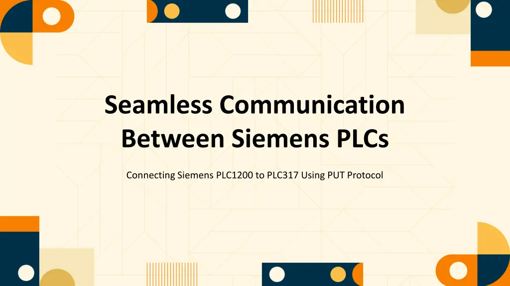 seamless communication between siemens plcs