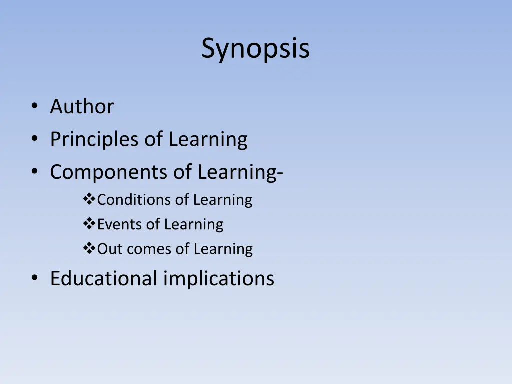 synopsis
