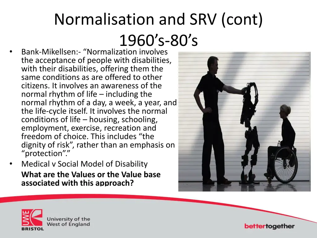 normalisation and srv cont 1960 s 80 s bank