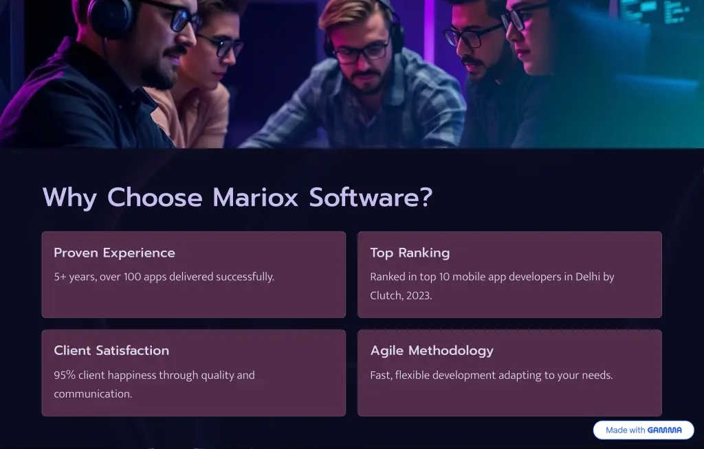 why choose mariox software
