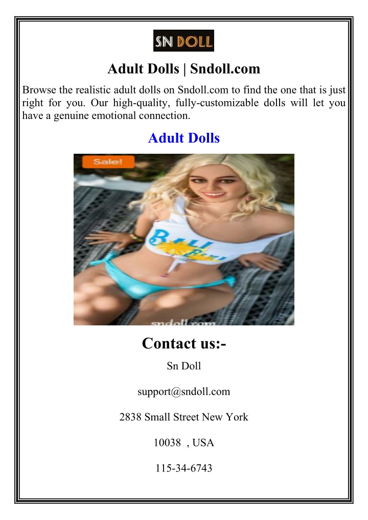 adult dolls sndoll com
