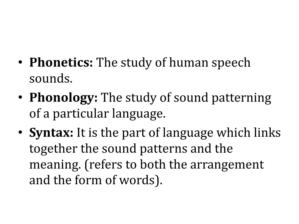 phonetics the study of human speech sounds