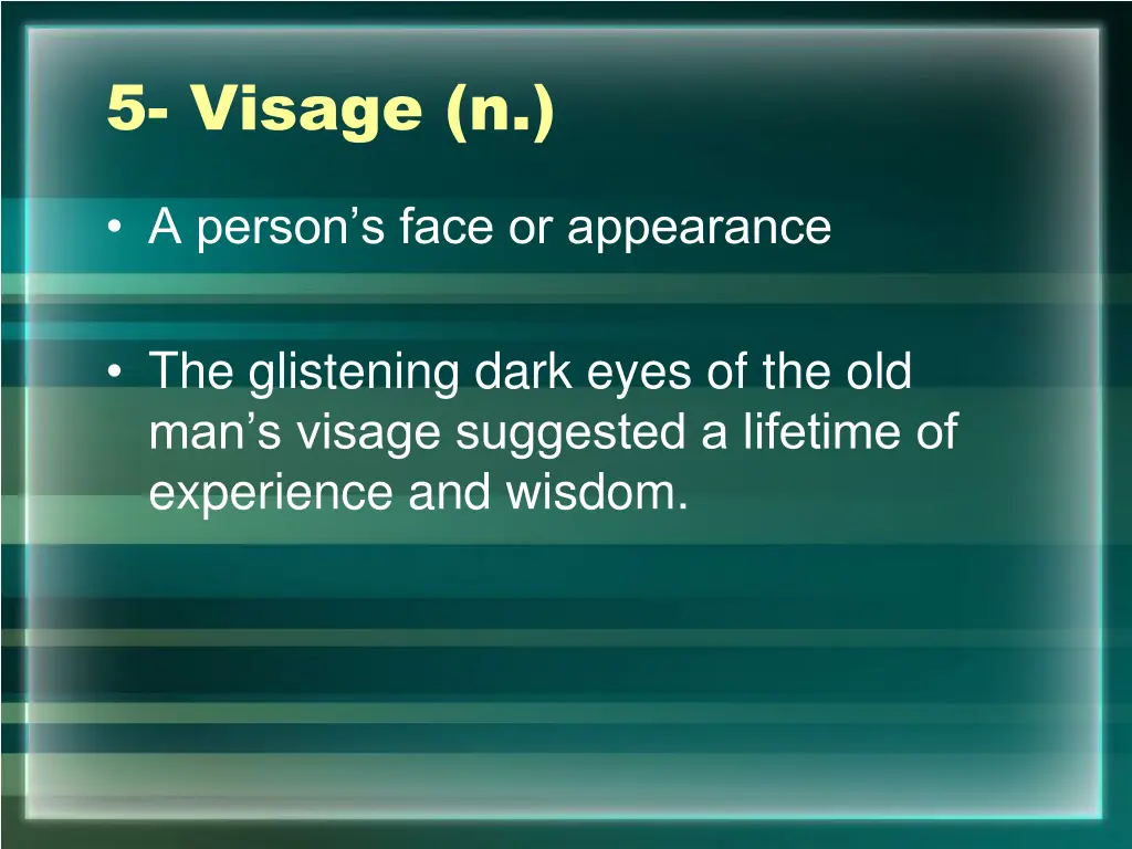 5 visage n