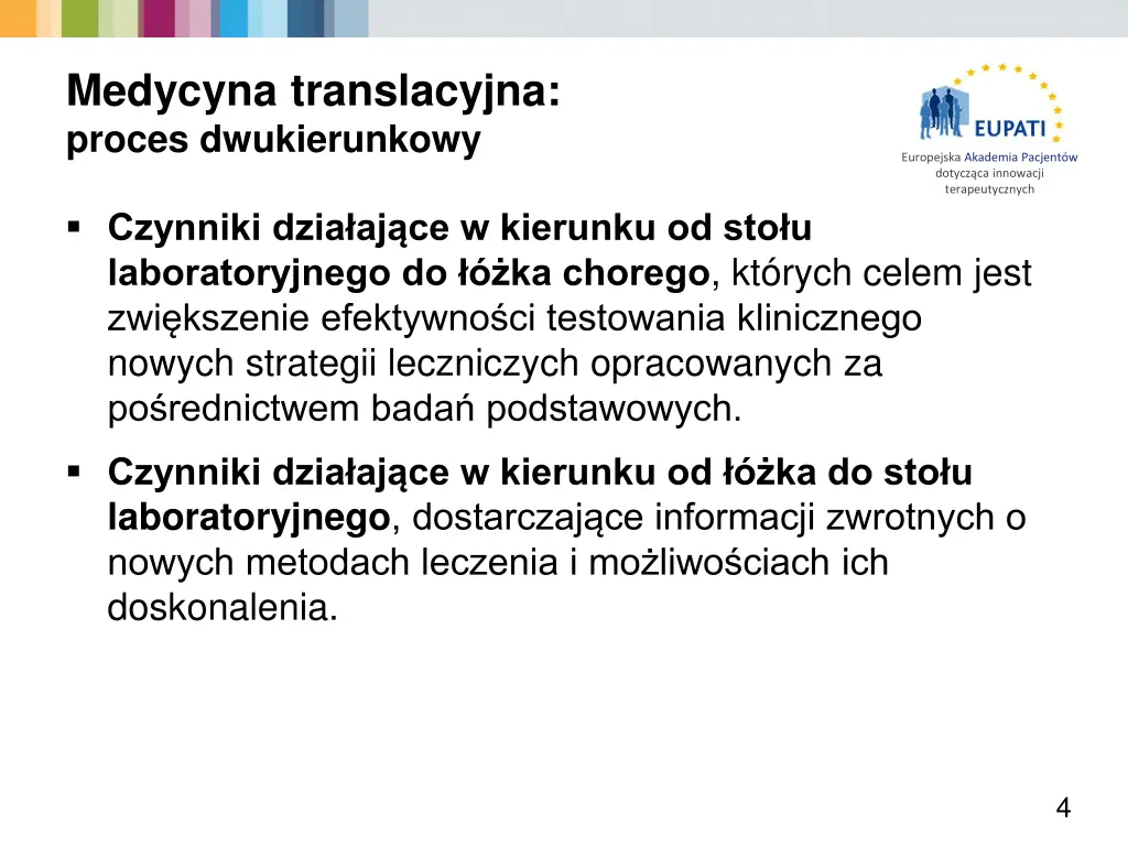 medycyna translacyjna proces dwukierunkowy 1
