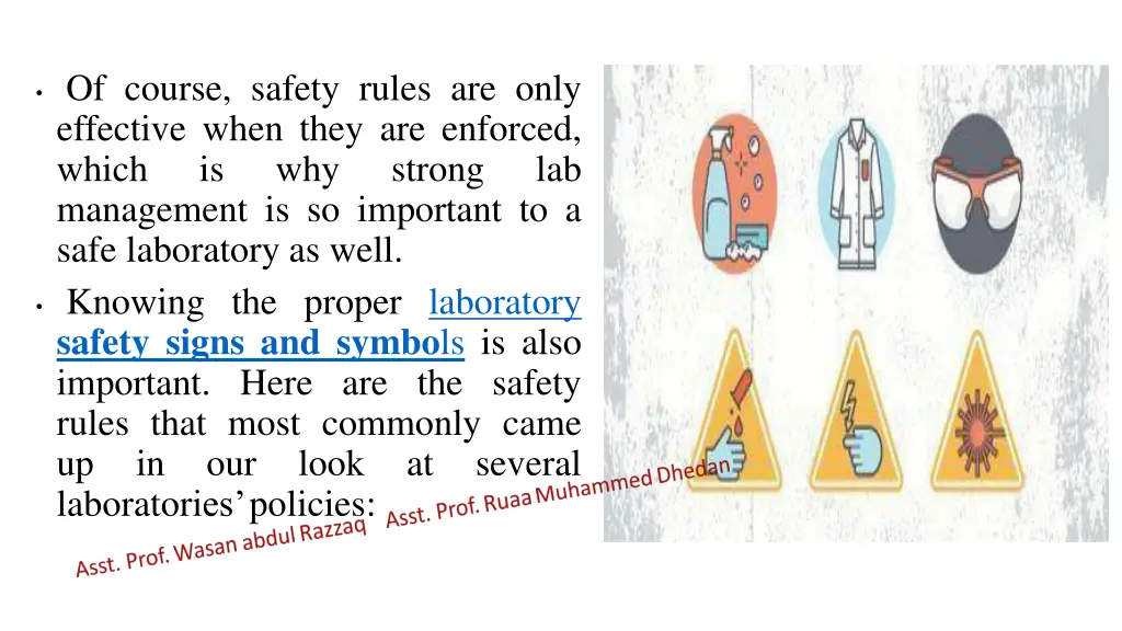 of course safety rules are only effective when