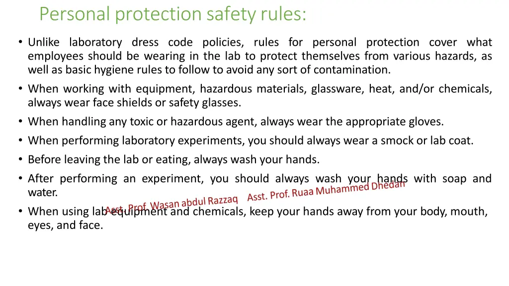 personalprotectionsafetyrules