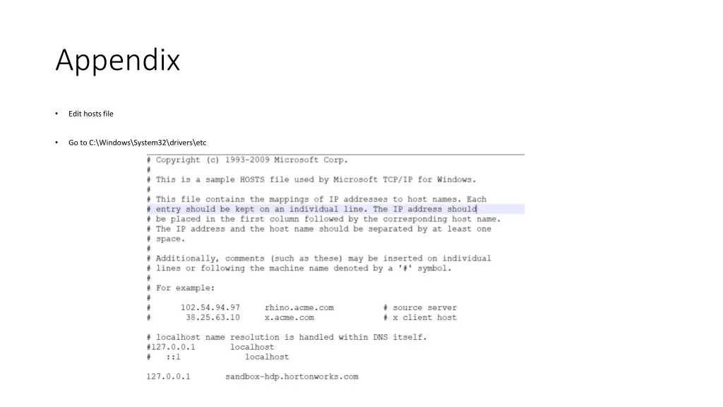 appendix