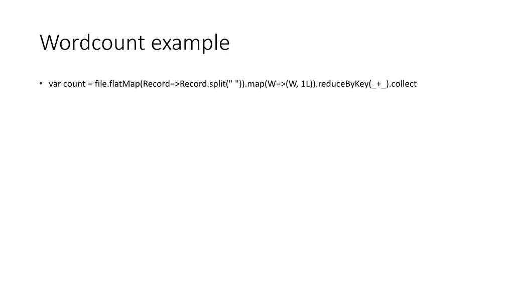 wordcount example