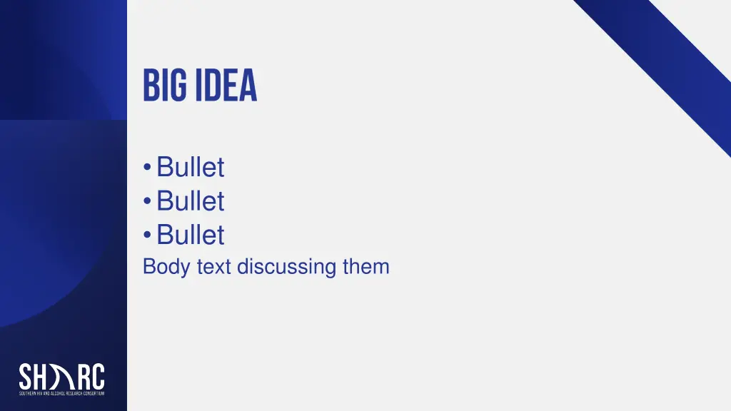 bullet bullet bullet body text discussing them