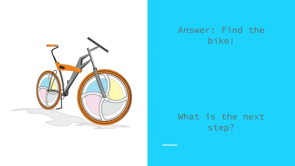 answer find the bike