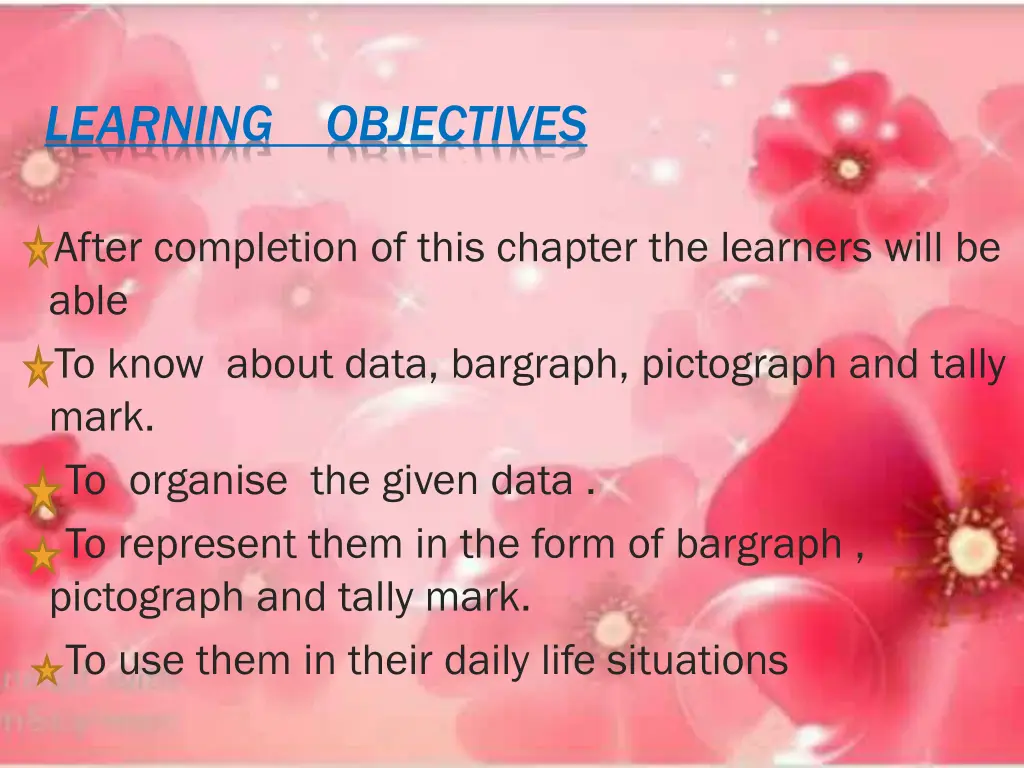 learning objectives