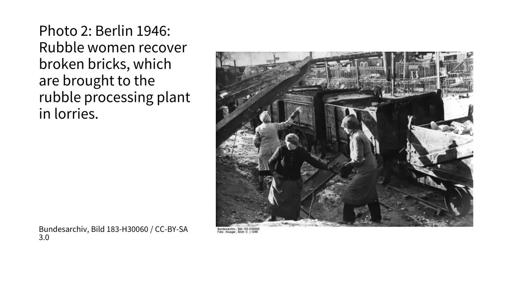 photo 2 berlin 1946 rubble women recover broken